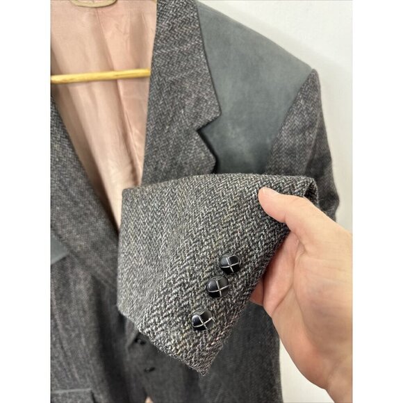 Dallas Paragon Men 48S Short Gray Western Blazer Sports Coat Cowboy - Picture 2 of 8